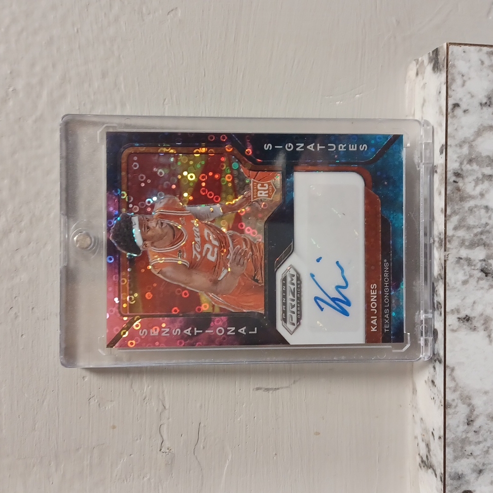 Kai Jones Panini Prizm Rookie Sensational Signature Card #'d 3/5!! Hornets